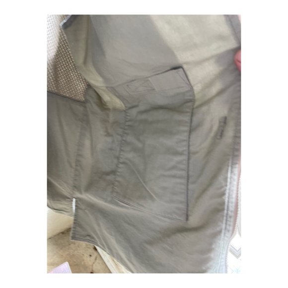 Lands End Men's Utility Vest Active Safari Field Fishing Travel Sz L Tan Khaki - Picture 9 of 12